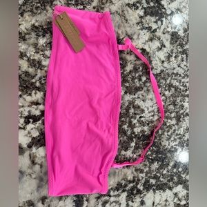 Skims Swim bandeau top Pink size L